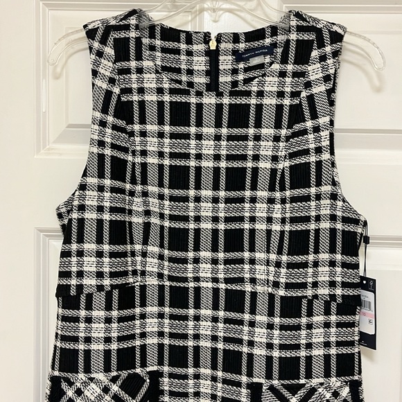 NWT Tommy Hilfiger Black Plaid Dress- Size 10 - Picture 2 of 16